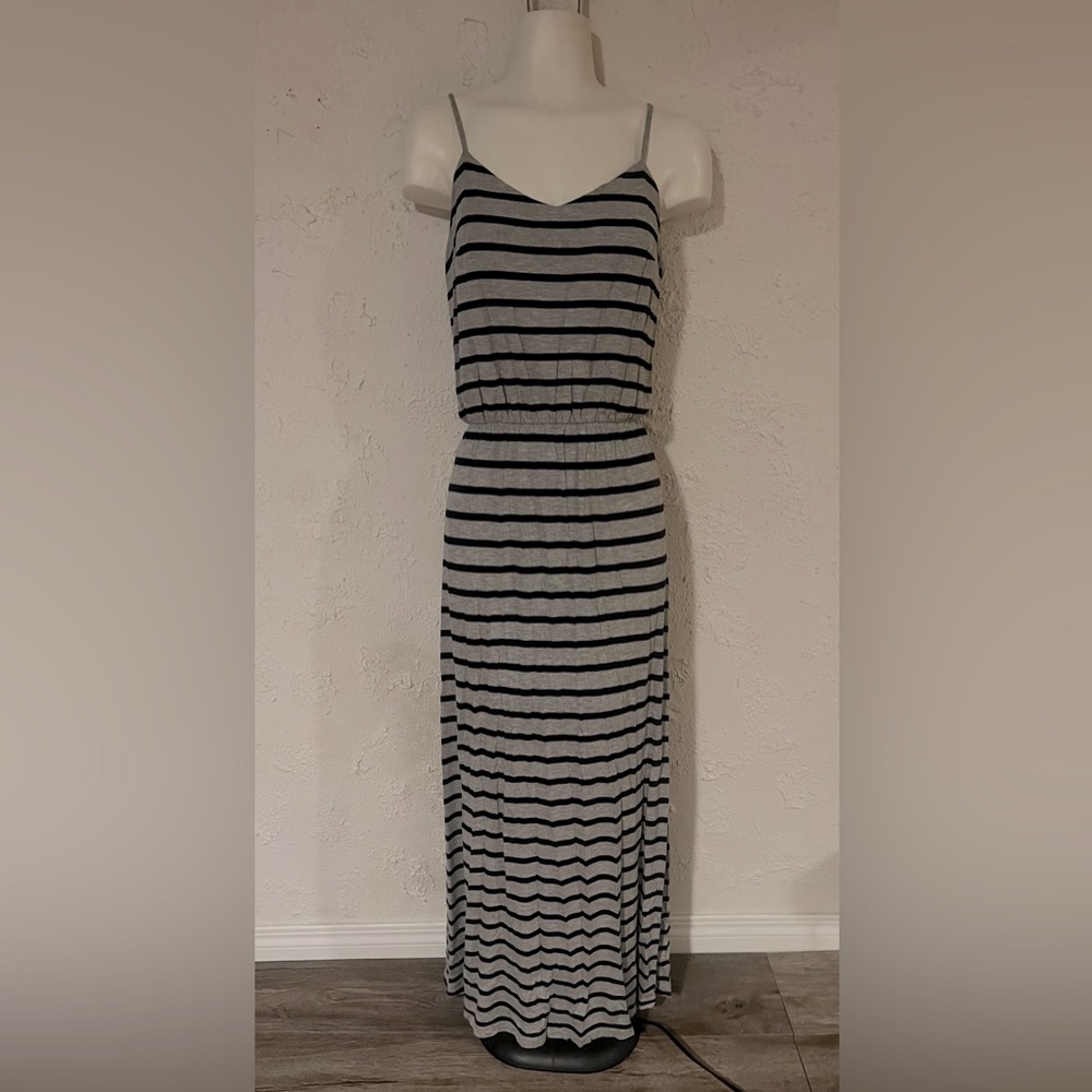 Striped Gray Maxi Dress by Gap